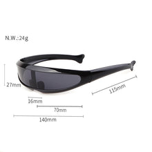 Load image into Gallery viewer, Windproof Visor Sunglasses unisex One Piece Sunny Flat Top / Shield Sun Glasses