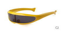 Load image into Gallery viewer, Windproof Visor Sunglasses unisex One Piece Sunny Flat Top / Shield Sun Glasses
