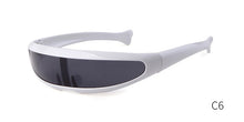 Load image into Gallery viewer, Windproof Visor Sunglasses unisex One Piece Sunny Flat Top / Shield Sun Glasses