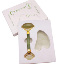 Load image into Gallery viewer, Jade Roller Gua Sha Tools Facial Massager Set For Face Eye Neck Massager Wrinkles Anti Aging