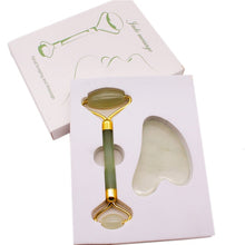 Load image into Gallery viewer, Jade Roller Gua Sha Tools Facial Massager Set For Face Eye Neck Massager Wrinkles Anti Aging