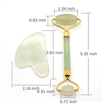 Load image into Gallery viewer, Jade Roller Gua Sha Tools Facial Massager Set For Face Eye Neck Massager Wrinkles Anti Aging