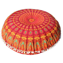 Load image into Gallery viewer, Oversized Mandala Floor Pillows oreillers Round Bohemian Meditation Cover Ottoman Pouf Mandala cushion 80*80cm
