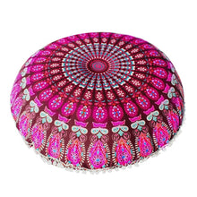 Load image into Gallery viewer, Oversized Mandala Floor Pillows oreillers Round Bohemian Meditation Cover Ottoman Pouf Mandala cushion 80*80cm
