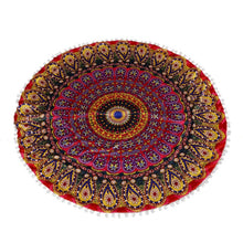 Load image into Gallery viewer, Oversized Mandala Floor Pillows oreillers Round Bohemian Meditation Cover Ottoman Pouf Mandala cushion 80*80cm
