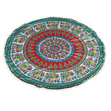 Load image into Gallery viewer, Oversized Mandala Floor Pillows oreillers Round Bohemian Meditation Cover Ottoman Pouf Mandala cushion 80*80cm
