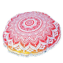 Load image into Gallery viewer, Oversized Mandala Floor Pillows oreillers Round Bohemian Meditation Cover Ottoman Pouf Mandala cushion 80*80cm
