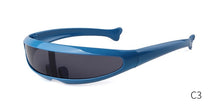 Load image into Gallery viewer, Windproof Visor Sunglasses unisex One Piece Sunny Flat Top / Shield Sun Glasses
