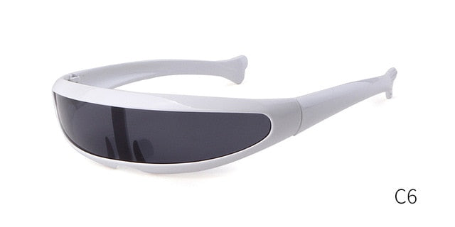 Windproof Visor Sunglasses unisex One Piece Sunny Flat Top / Shield Sun Glasses
