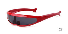 Load image into Gallery viewer, Windproof Visor Sunglasses unisex One Piece Sunny Flat Top / Shield Sun Glasses
