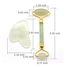 Load image into Gallery viewer, Jade Roller Gua Sha Tools Facial Massager Set For Face Eye Neck Massager Wrinkles Anti Aging
