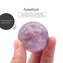 Load image into Gallery viewer, Natural Quartz Crystal Ball Aeven Atar Array Crystal Ball Reiki Meditation Crystal Decorated Chakra healing Energy Crystal Set
