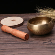 Load image into Gallery viewer, Singing Bowl Hand Hammered Yoga Copper Chakra Meditation
